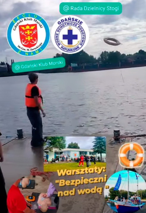 Pierwsza część warsztatów “Bezpieczni nad wodą”